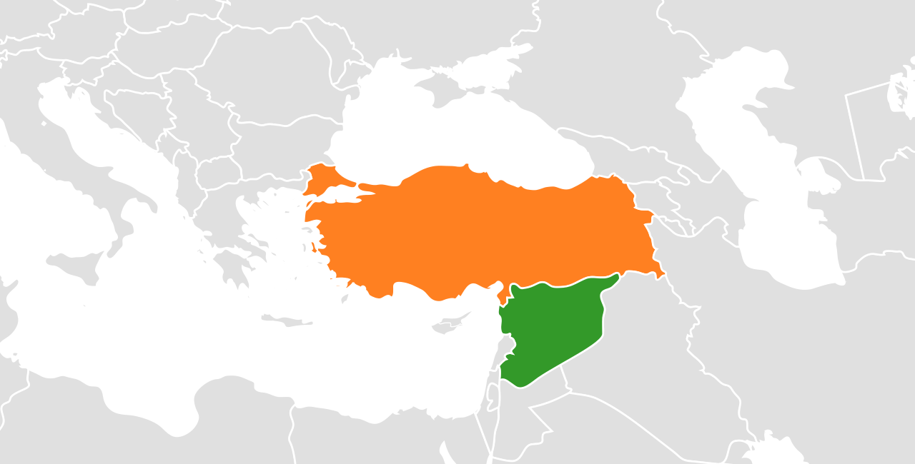 Geographic Map of the Turkish-Syrian border illustrates the need for improved strategic relations with neighbors.